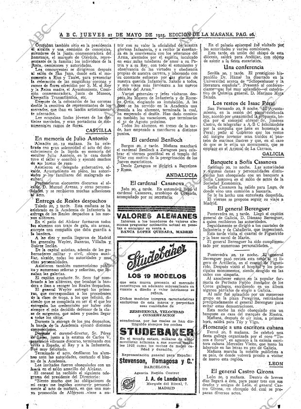 ABC MADRID 21-05-1925 página 26