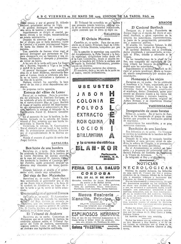 ABC MADRID 22-05-1925 página 20