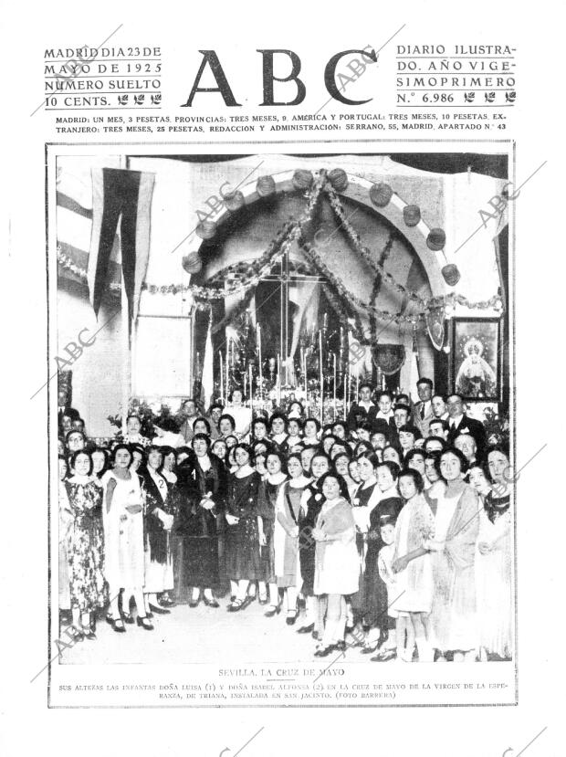 ABC MADRID 23-05-1925 página 1