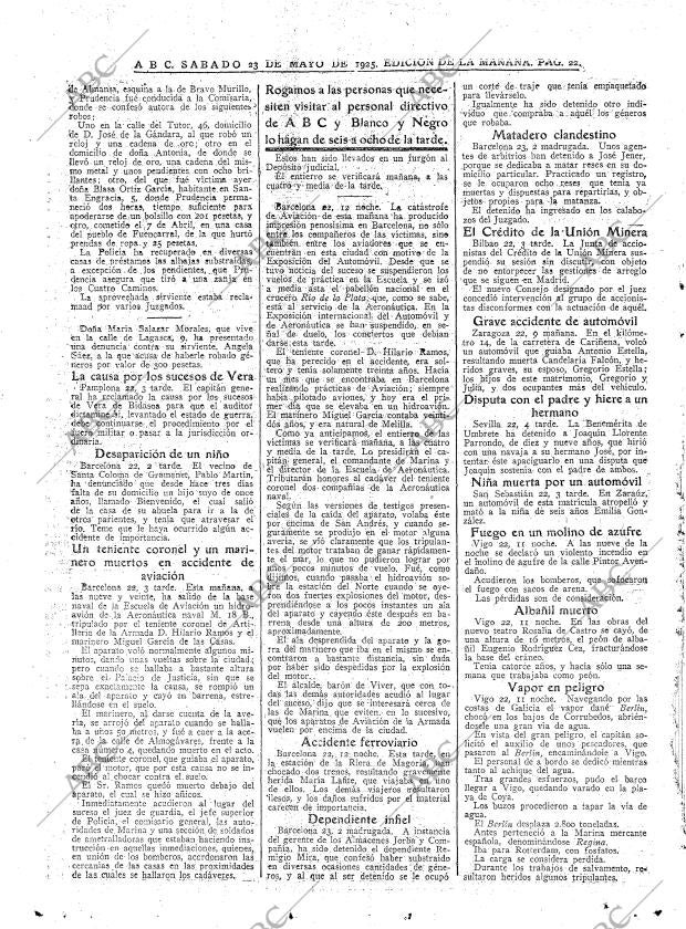 ABC MADRID 23-05-1925 página 22