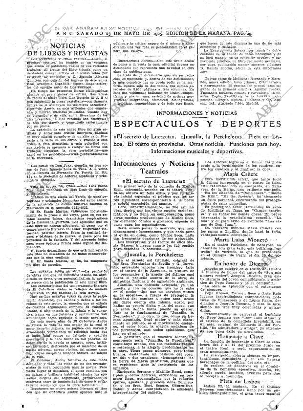 ABC MADRID 23-05-1925 página 29