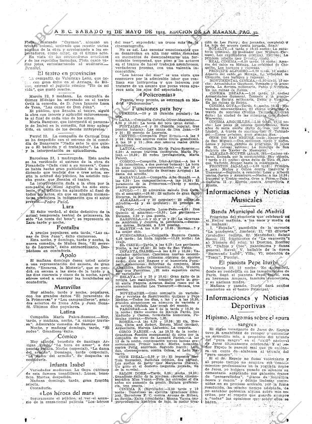 ABC MADRID 23-05-1925 página 30