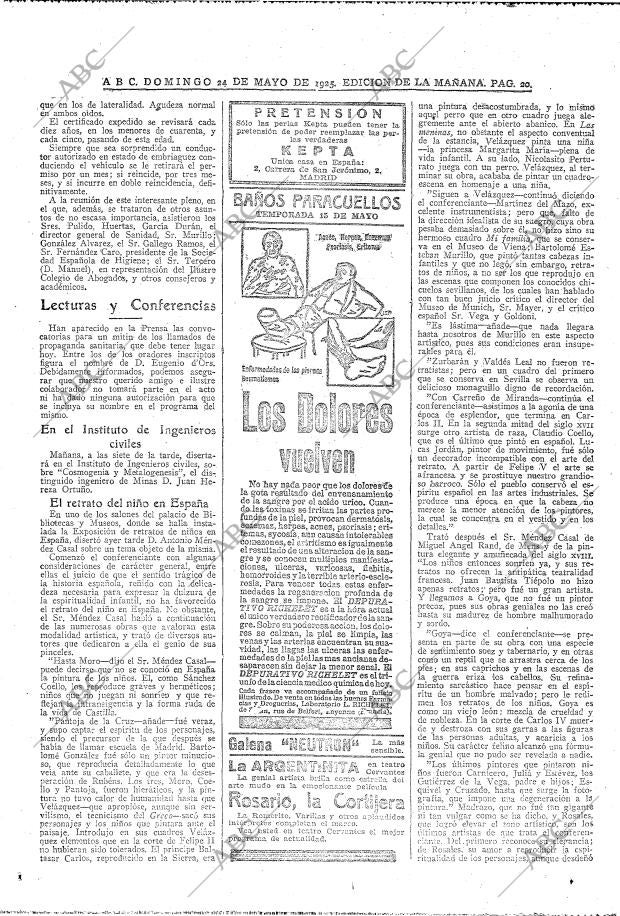ABC MADRID 24-05-1925 página 20