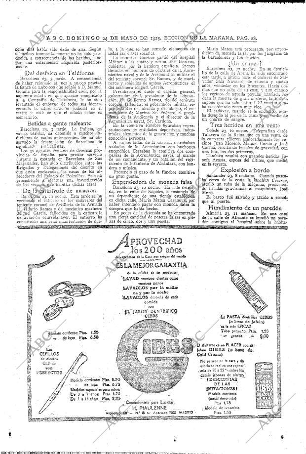 ABC MADRID 24-05-1925 página 28