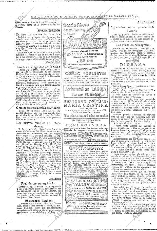 ABC MADRID 24-05-1925 página 32