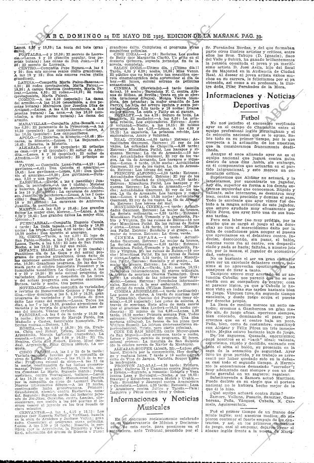 ABC MADRID 24-05-1925 página 39