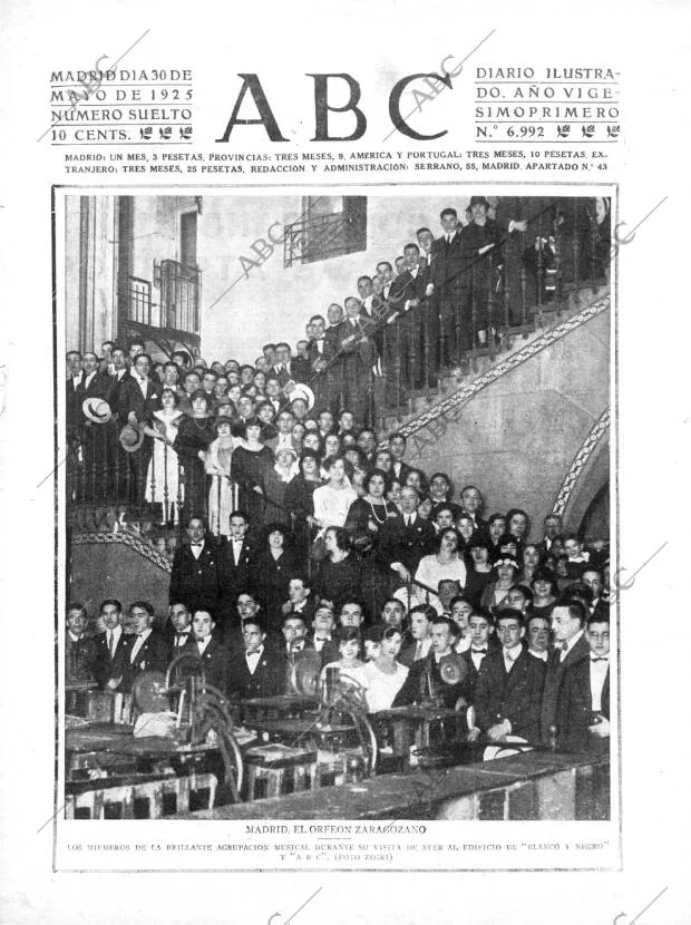 ABC MADRID 30-05-1925 página 1