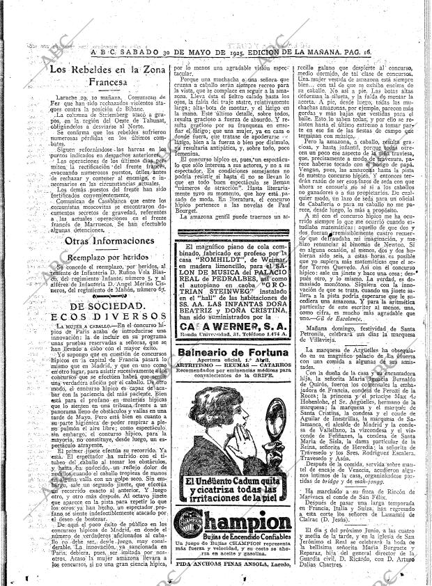 ABC MADRID 30-05-1925 página 16