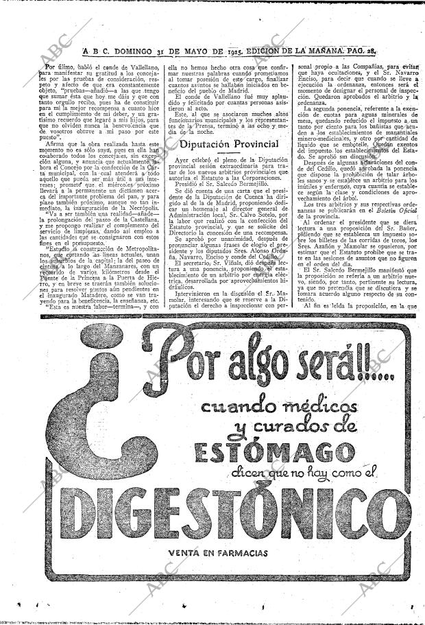 ABC MADRID 31-05-1925 página 28