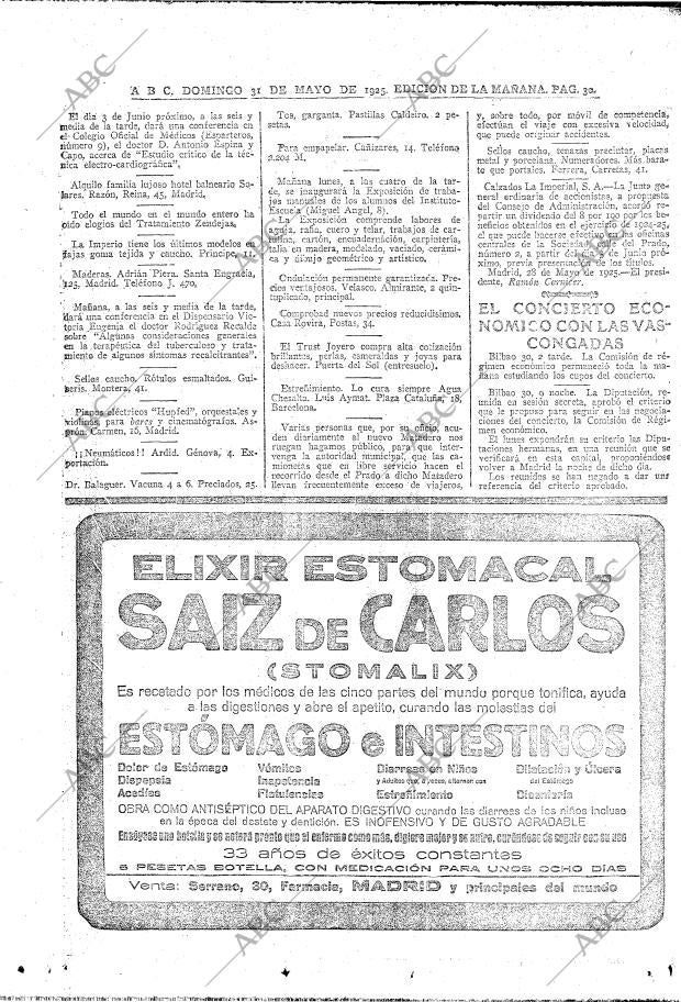 ABC MADRID 31-05-1925 página 30