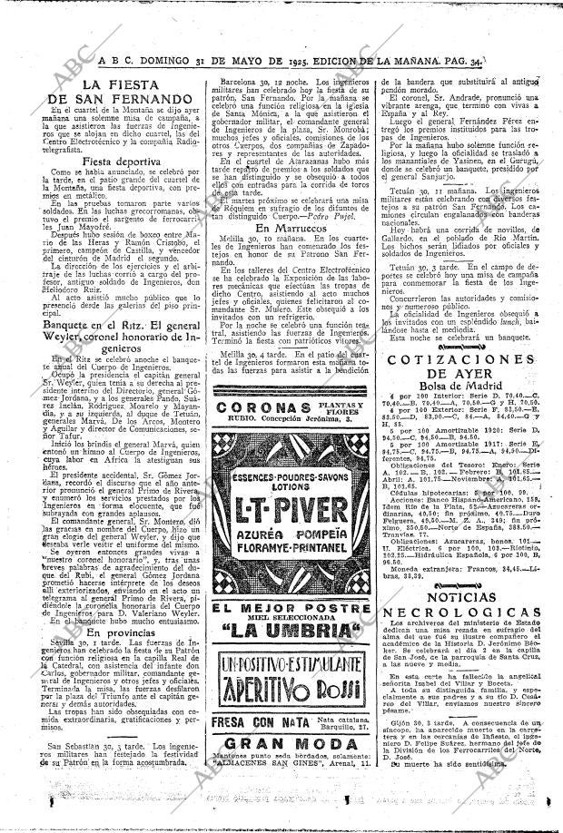 ABC MADRID 31-05-1925 página 34