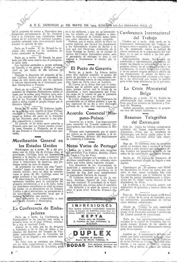 ABC MADRID 31-05-1925 página 38