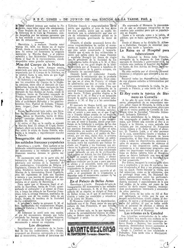 ABC MADRID 01-06-1925 página 9