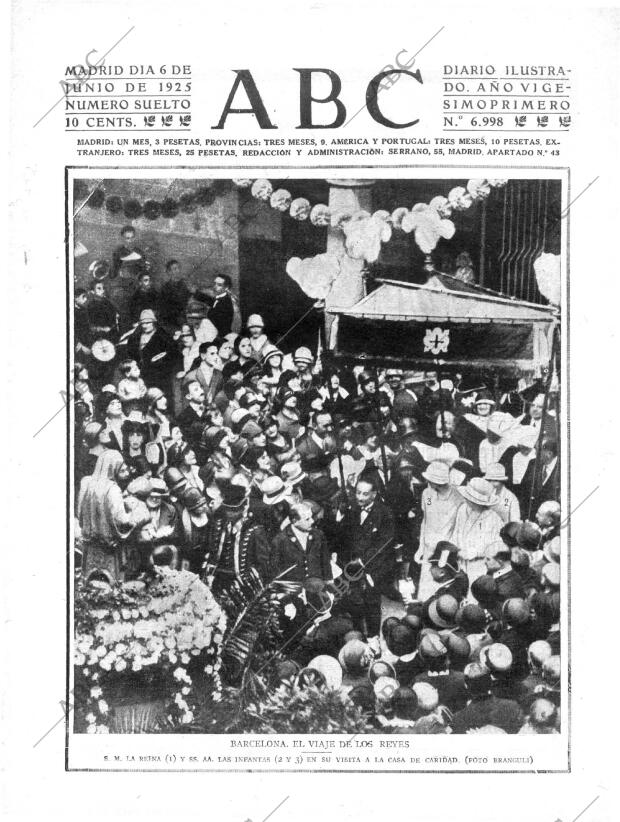 ABC MADRID 06-06-1925 página 1