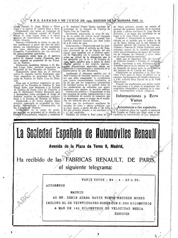 ABC MADRID 06-06-1925 página 12