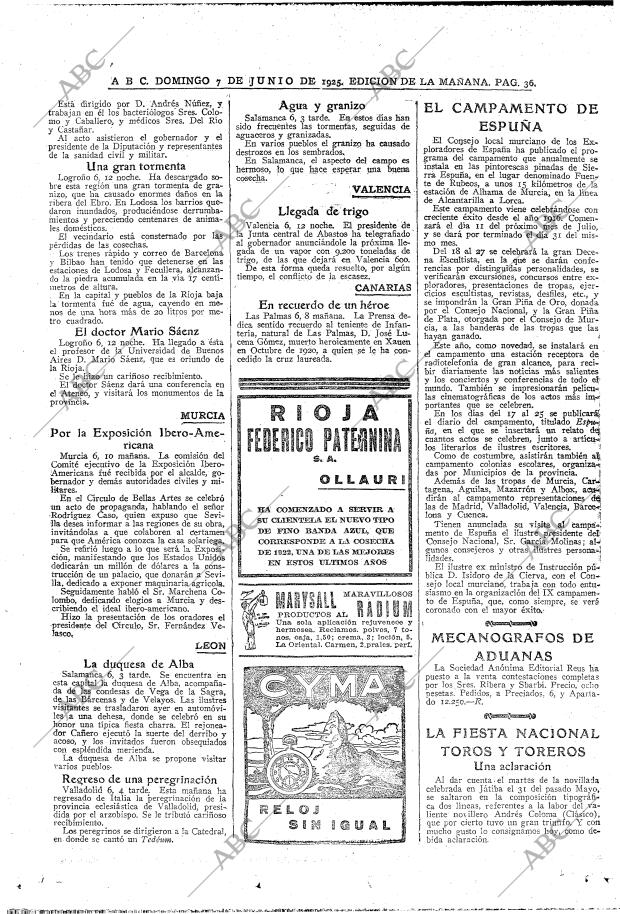 ABC MADRID 07-06-1925 página 36