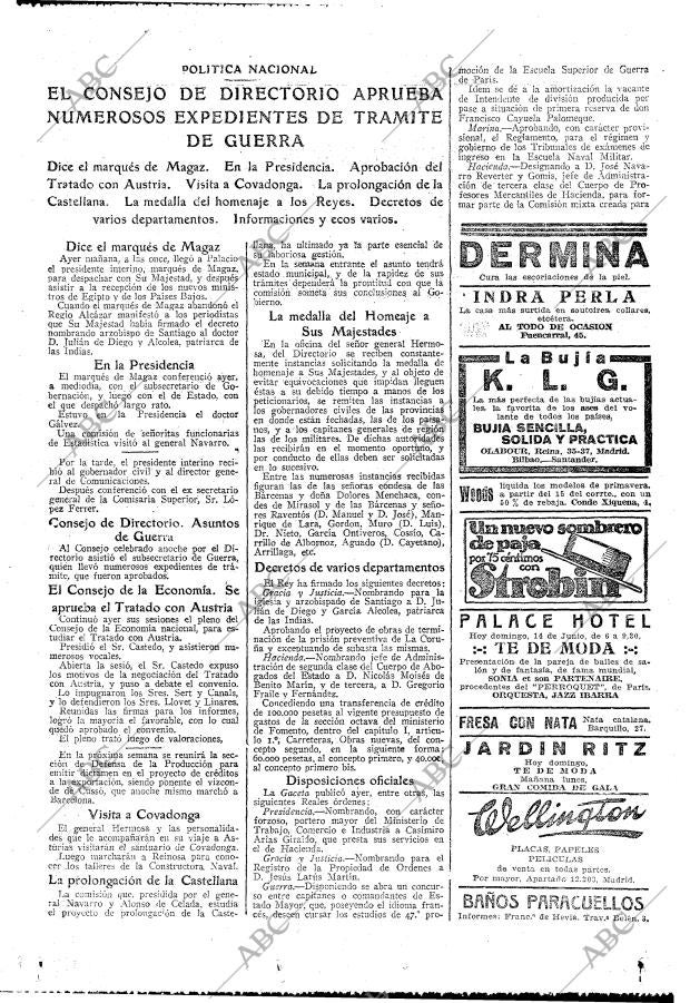 ABC MADRID 14-06-1925 página 19