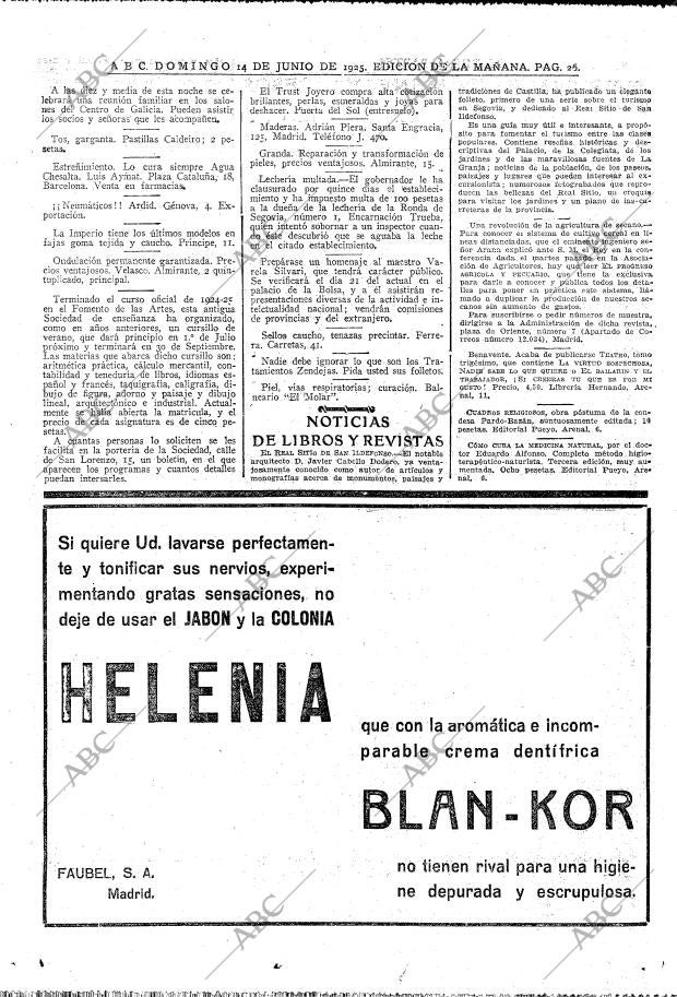 ABC MADRID 14-06-1925 página 26
