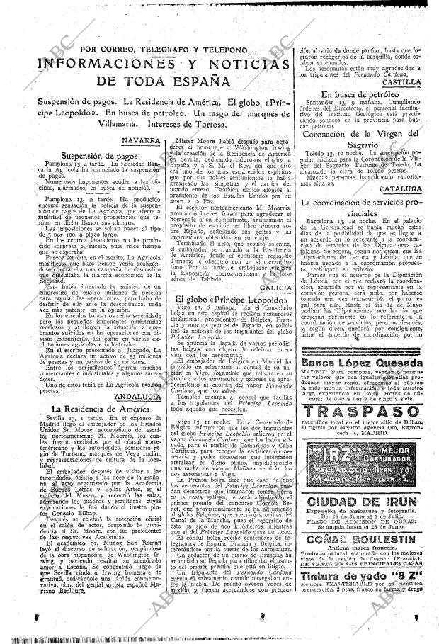 ABC MADRID 14-06-1925 página 34