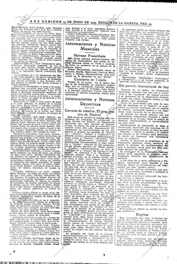 ABC MADRID 14-06-1925 página 40