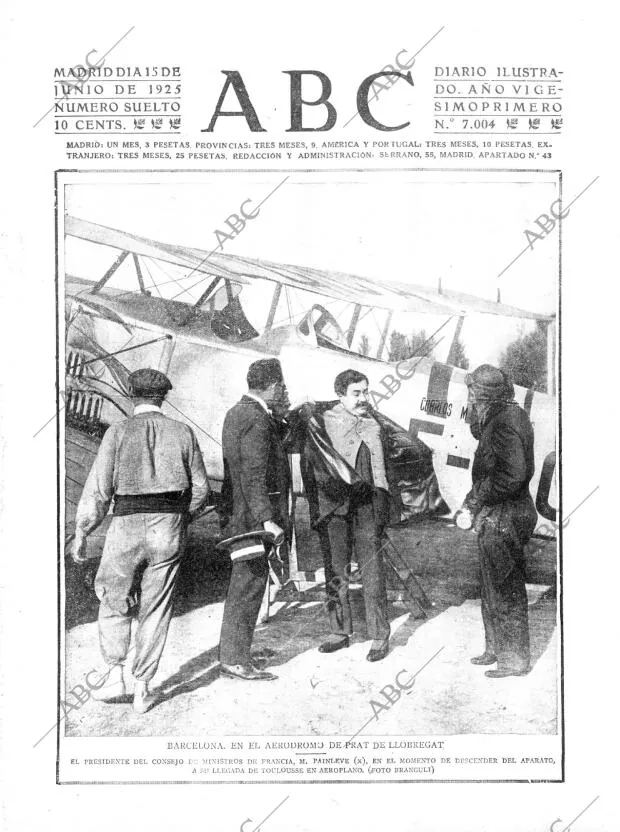 ABC MADRID 15-06-1925 página 1