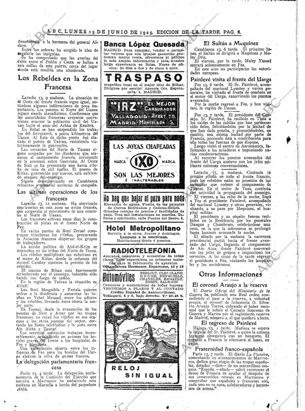 ABC MADRID 15-06-1925 página 8