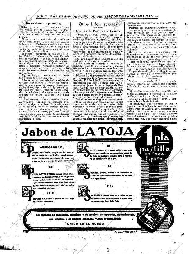 ABC MADRID 16-06-1925 página 10