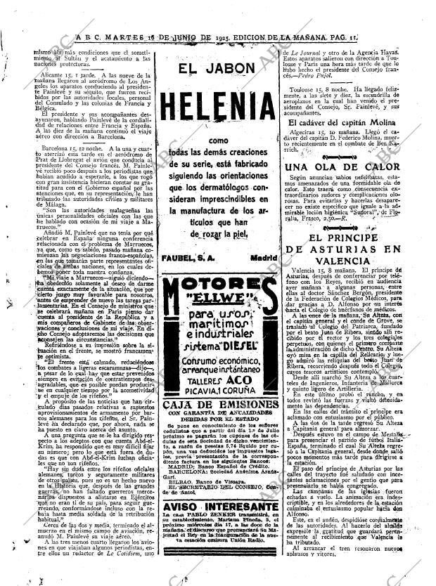 ABC MADRID 16-06-1925 página 11
