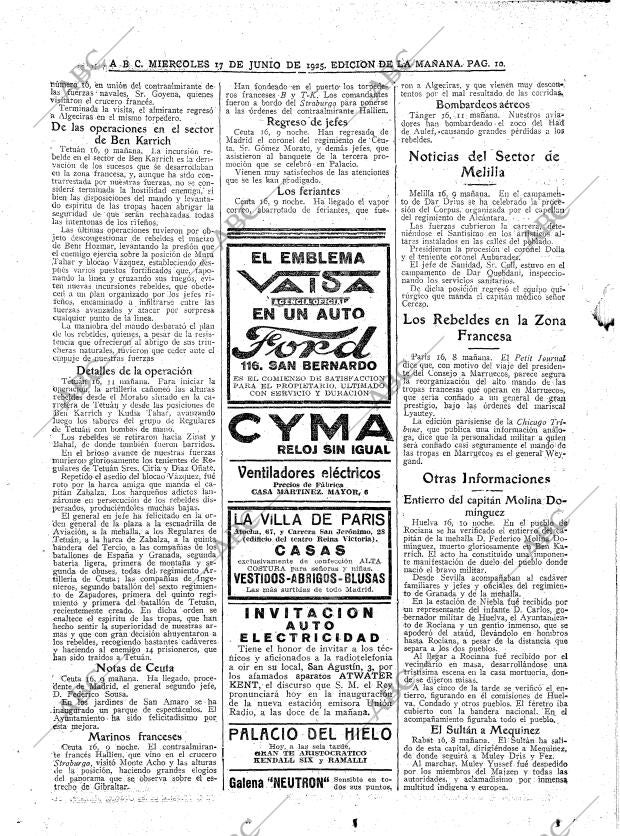 ABC MADRID 17-06-1925 página 10
