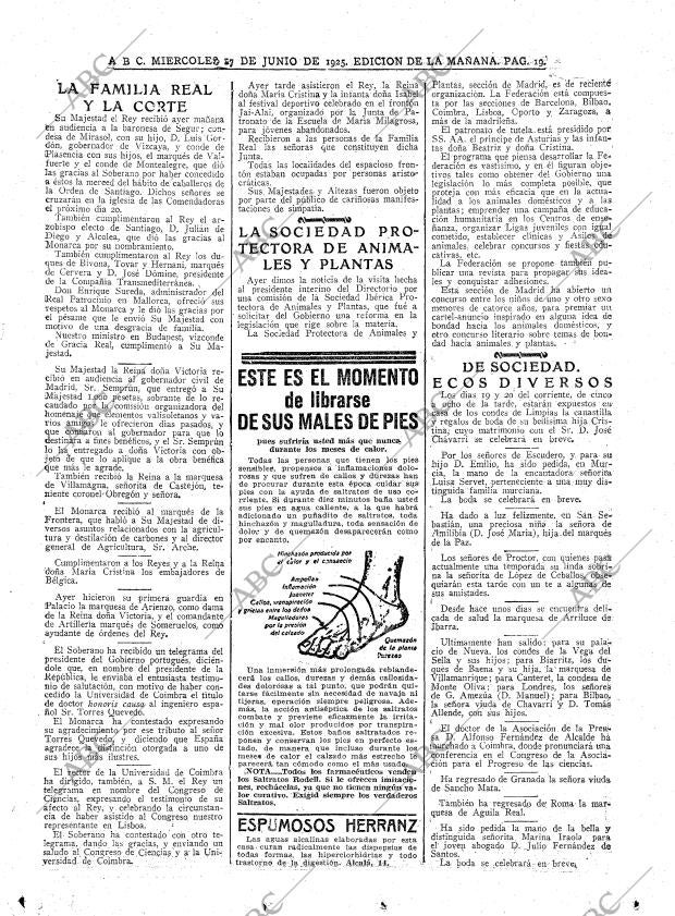 ABC MADRID 17-06-1925 página 19