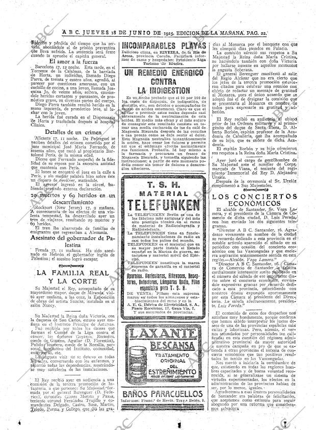 ABC MADRID 18-06-1925 página 22