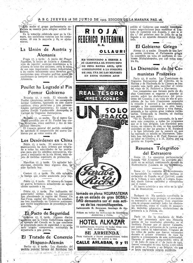 ABC MADRID 18-06-1925 página 28