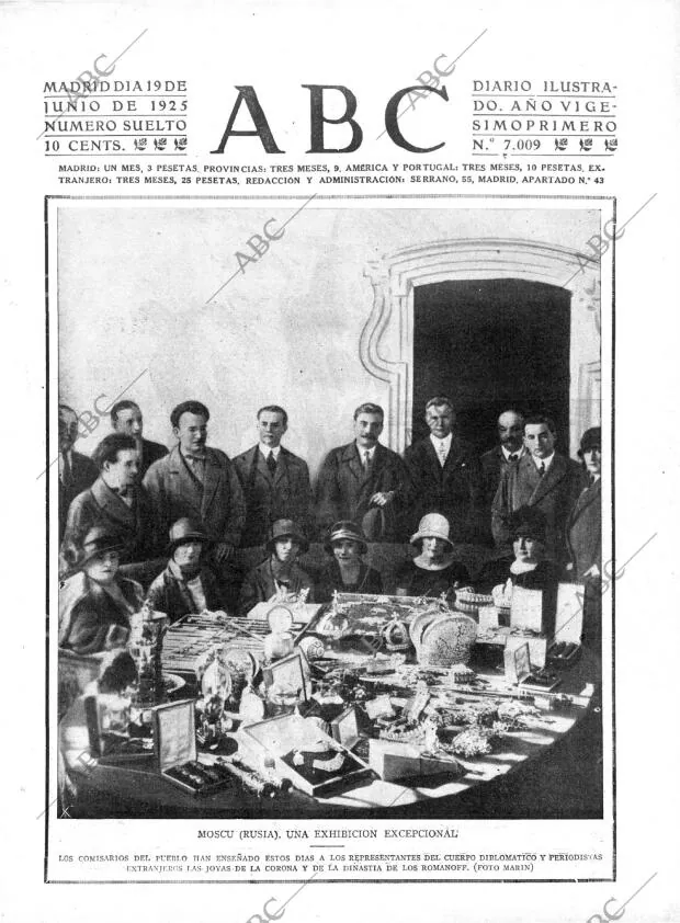 ABC MADRID 19-06-1925 página 1