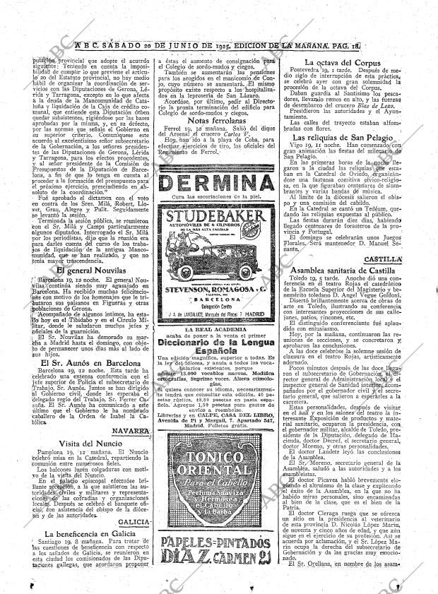 ABC MADRID 20-06-1925 página 18