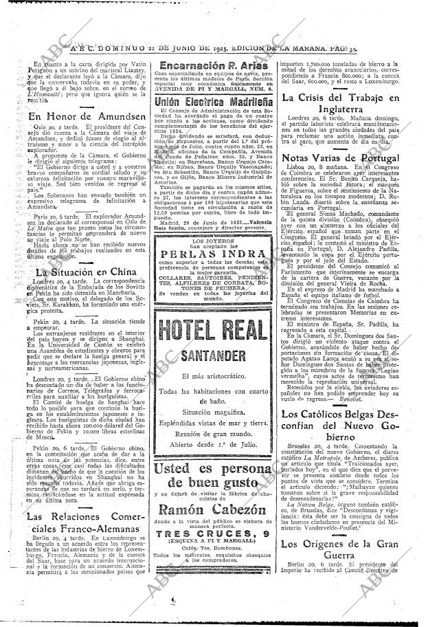 ABC MADRID 21-06-1925 página 35