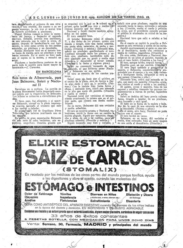 ABC MADRID 22-06-1925 página 18