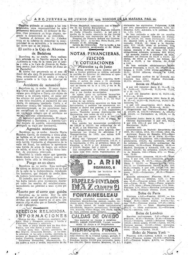 ABC MADRID 25-06-1925 página 22