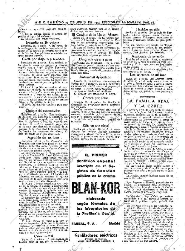 ABC MADRID 27-06-1925 página 18