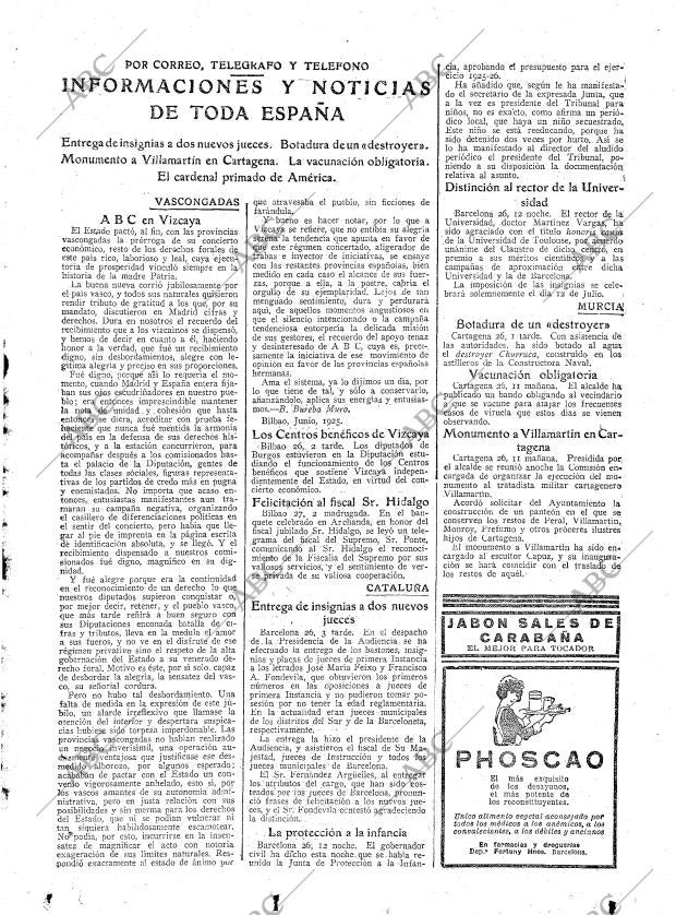 ABC MADRID 27-06-1925 página 21