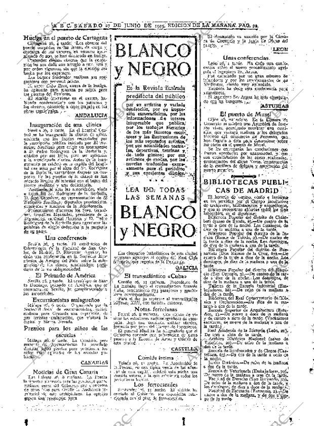 ABC MADRID 27-06-1925 página 22