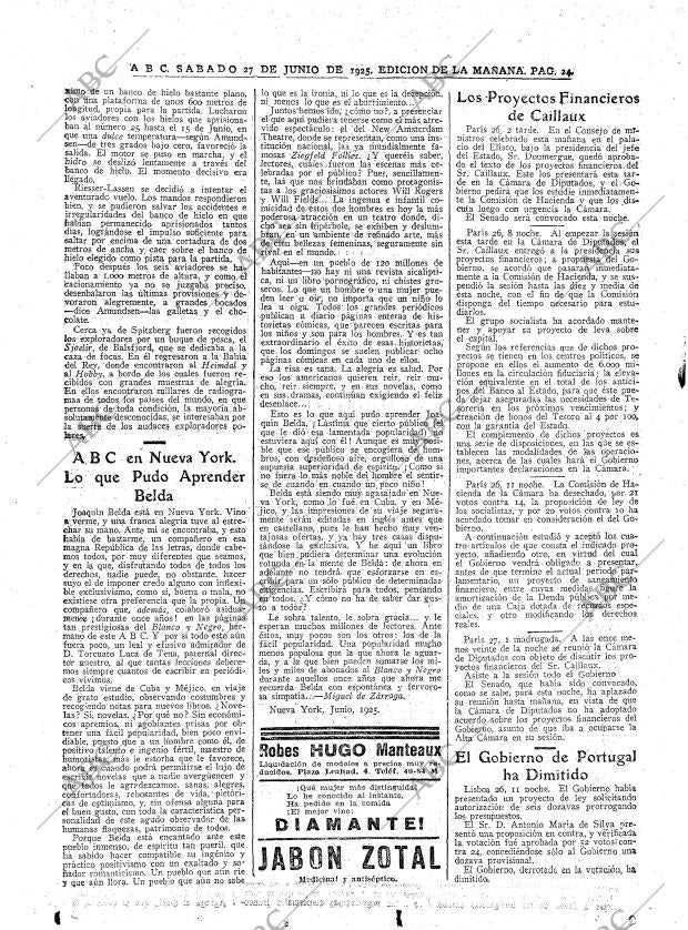 ABC MADRID 27-06-1925 página 24