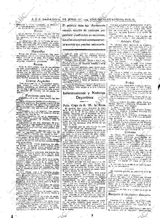 ABC MADRID 27-06-1925 página 28