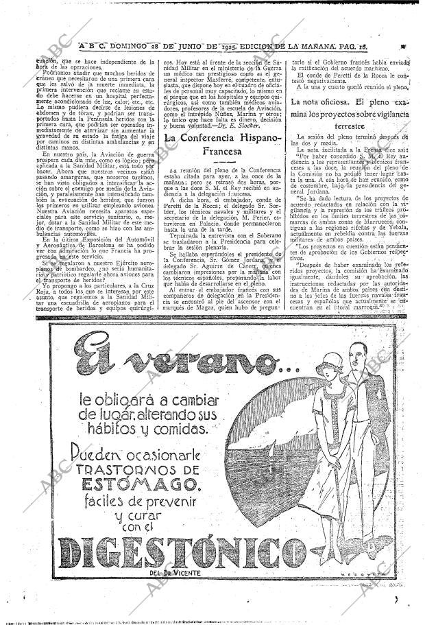 ABC MADRID 28-06-1925 página 16