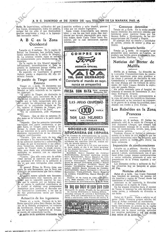 ABC MADRID 28-06-1925 página 18