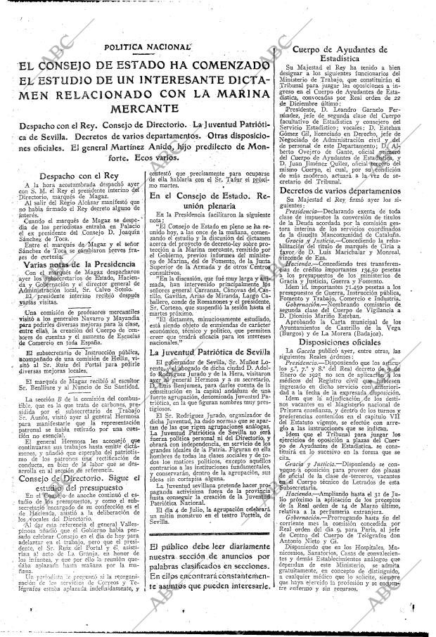ABC MADRID 28-06-1925 página 19