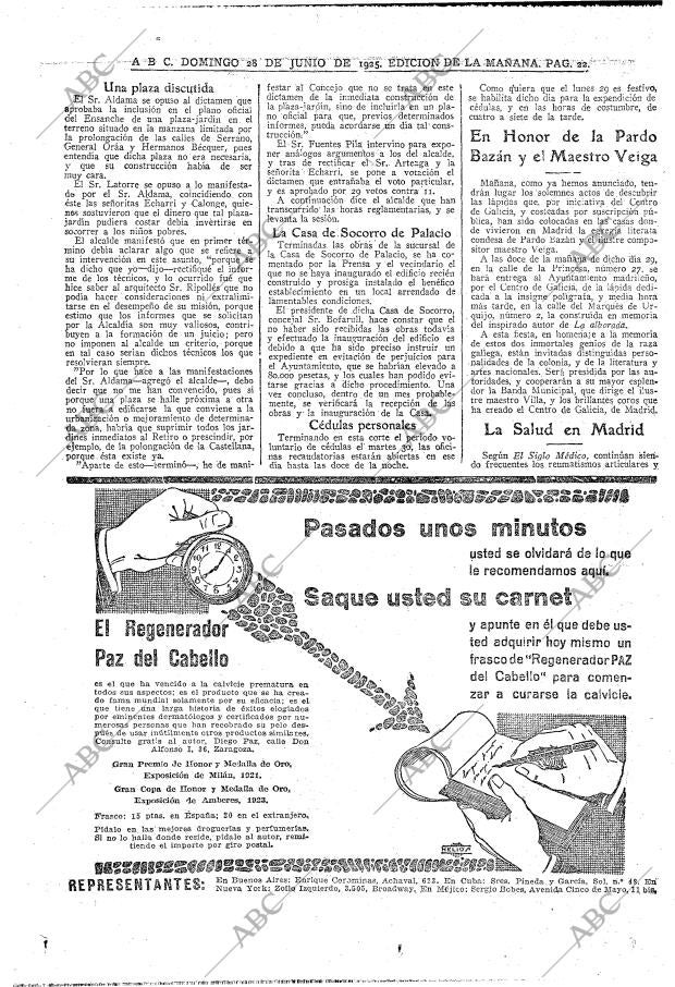 ABC MADRID 28-06-1925 página 22