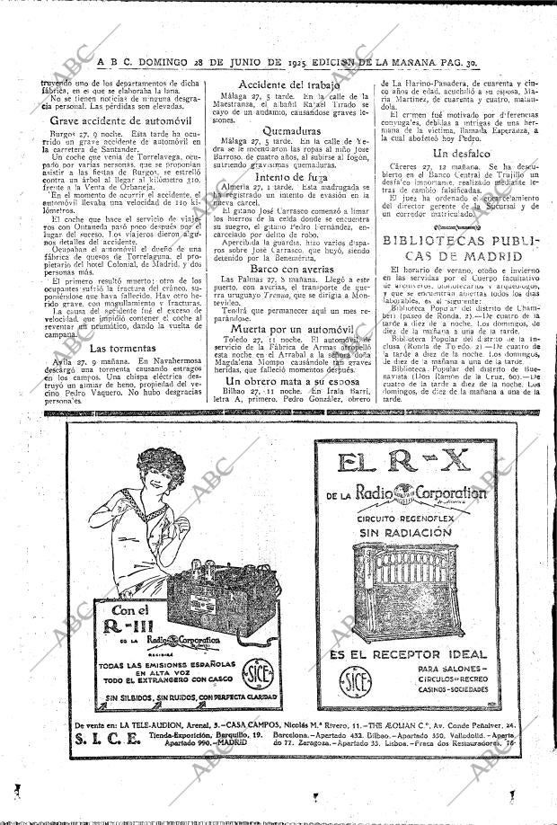 ABC MADRID 28-06-1925 página 30