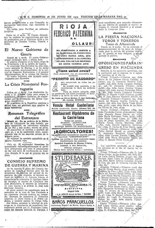 ABC MADRID 28-06-1925 página 37