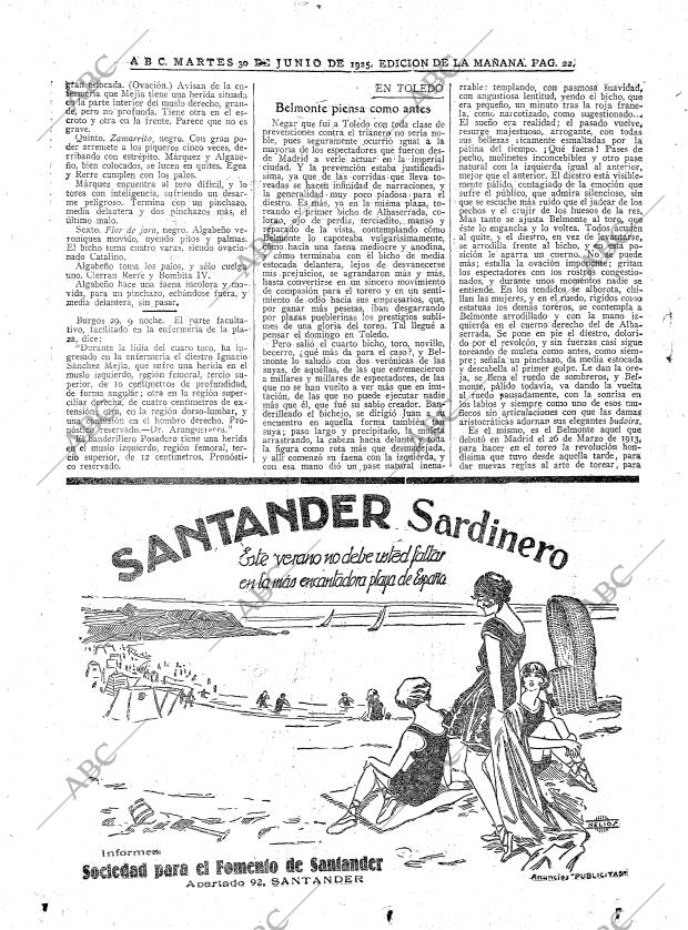 ABC MADRID 30-06-1925 página 22