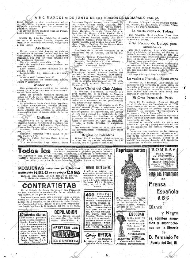 ABC MADRID 30-06-1925 página 38